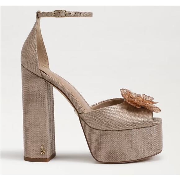 Sam Edelman KORI FLORA Platform Peep-Toe Heel Floral | Sz 9.5 New $170 - Picture 2 of 7